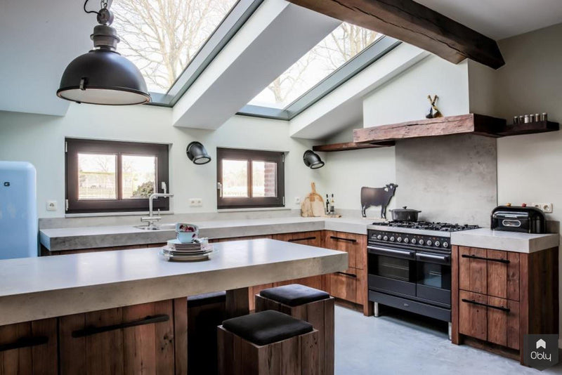 Stoere Mereno keuken van oud hout-Mereno-alle,Keuken-OBLY