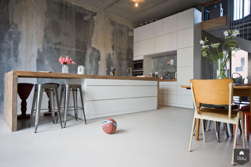 Stoere industriële keuken gecombineerd met hoogglans-Restyle-XL-alle,Keuken-OBLY