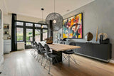 Strakke moderne inrichting-Stijn de Ruyter Interieurarchitectuur-badkamer ontwerp,contrast,hout,Interieur,interieur design,lichte kleuren,minimalistisch,modern interieur,moderne keuken,persoonlijke accenten,rvs keuken,tegels,warme materialen-Strakke moderne inrichting-OBLY