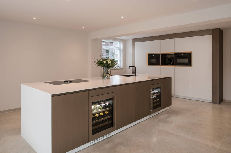 Strakke witte keuken brons kleur-Mereno-Keuken-Strakke witte keuken brons kleur -OBLY