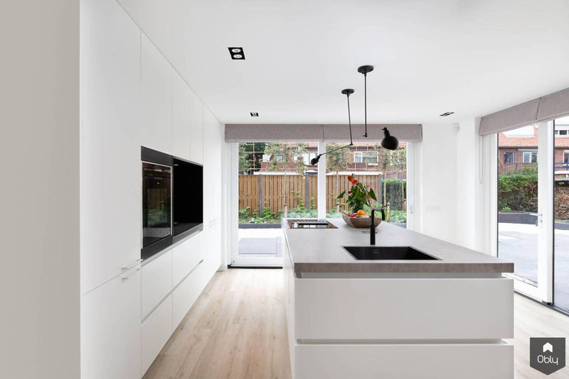 Strakke woning met kleurrijke kunst-Verswijver Interieurconcepten-alle,Keuken,Woonkamer-Strakke woning met kleurrijke kunst | OBLY.com-OBLY