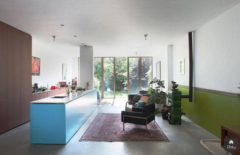 Totaal renovatie woning 1890 met vide en aanbouw-Voorwinde Architecten-alle,Keuken-OBLY