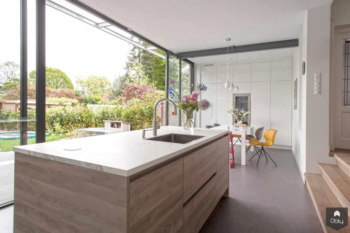 Totale renovatie jaren 30 woning met moderne aanbouw-Jaren 30 architect-Aanbouw,alle,jaren 30 woning,Slaapkamer,Tuinen,Woonkamer-Totale renovatie jaren 30 woning met moderne aanbouw | OBLY.com-OBLY