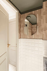 Totale renovatie woning met kantoor-Studio Lieke Sanders-alle,donkergroen interieur,kantoor aan huis,lichte afwerking,maatwerk keuken,modern interieur,sfeervolle verlichting,Slaapkamer,stijlvolle inrichting,travertin,warme tinten,woning renovatie,woon-werk combinatie,Woonkamer-Totale renovatie woning met kantoor -OBLY
