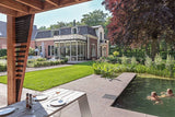 Tuinontwerp zwemvijver buitenkeuken-Kraal architecten-Tuin-Tuinontwerp met zwemvijver en buitenkeuken-OBLY