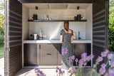 Tuinontwerp zwemvijver buitenkeuken-Kraal architecten-Tuin-Tuinontwerp met zwemvijver en buitenkeuken-OBLY