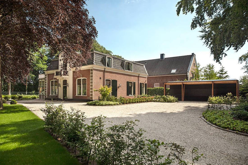 Tuinontwerp zwemvijver buitenkeuken-Kraal architecten-Tuin-Tuinontwerp met zwemvijver en buitenkeuken-OBLY