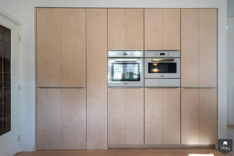 U-vormige maatwerk keuken met verstopte doorgang.-Keukenstudio Stormink-alle,Keuken-OBLY