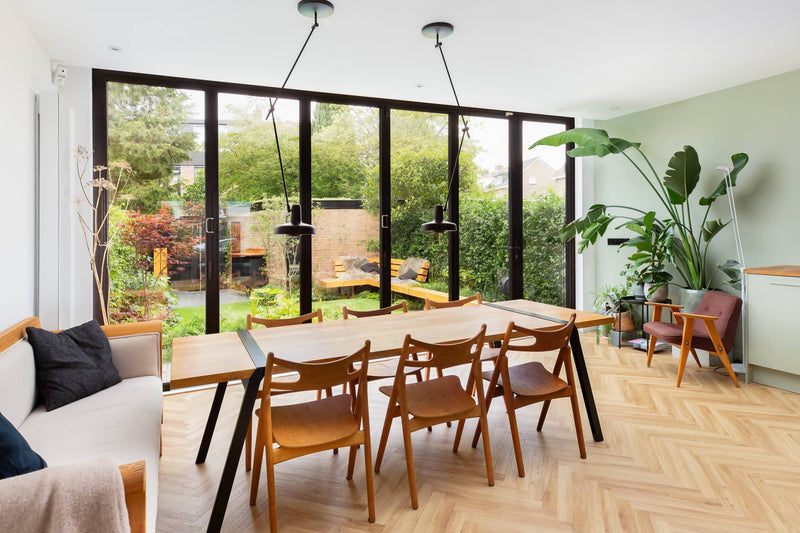 Uitbouw met Solarlux vouwwanden-Solarlux Nederland BV-Aanbouw,alle,Tuinen,Woonkamer-Uitbouw met Solarlux vouwwanden | OBLY.com-OBLY