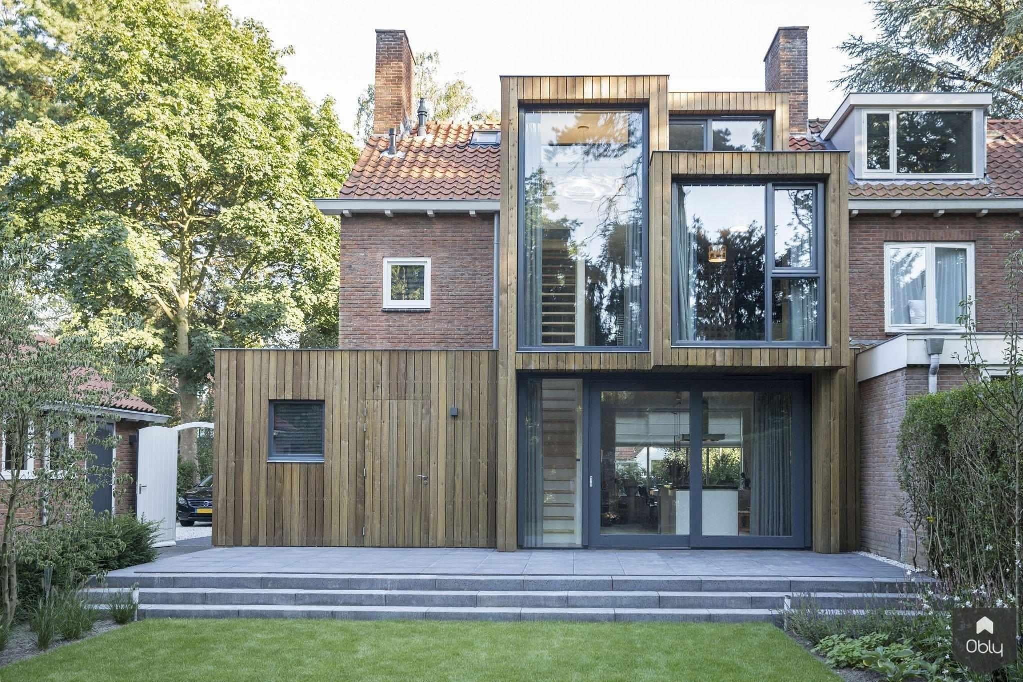 Uitbouw met houten gevel-Kraal architecten-Aanbouw,alle,architectuur uitbreiding,houten gevel,moderne aanbouw,uitbouw woning,woning renovatie-OBLY