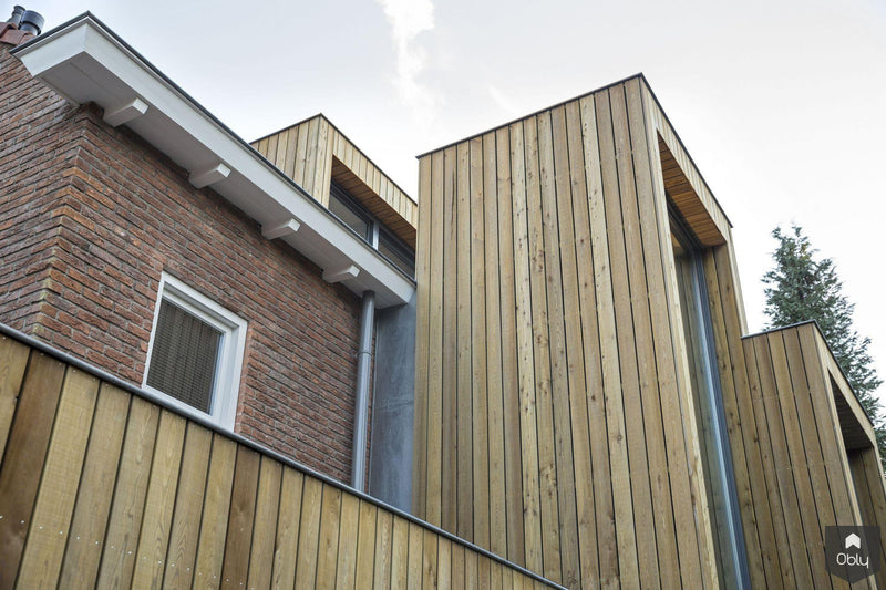 Uitbouw met houten gevel-Kraal architecten-Aanbouw,alle-OBLY