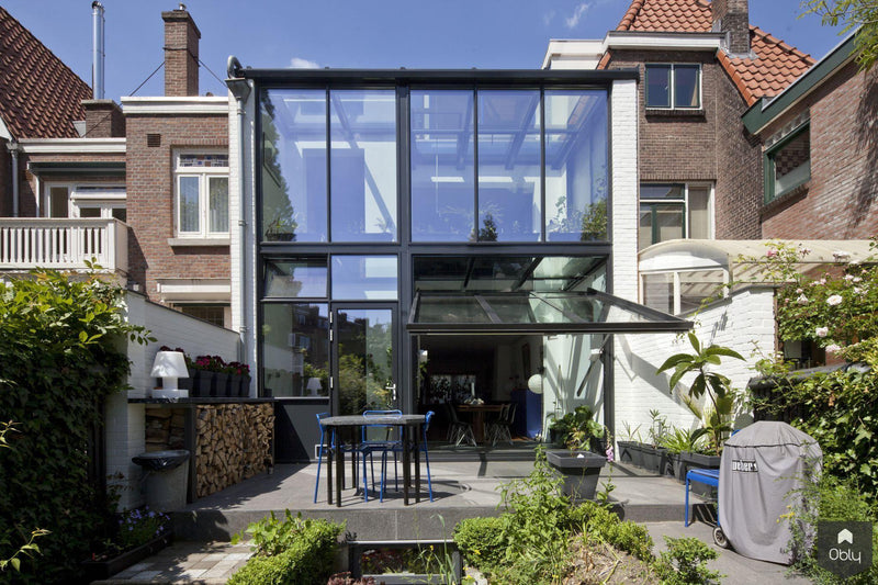 Uitbreiding jaren 30 huis met glazen aanbouw-HOYT Architecten & Bouwmanagers-Aanbouw,alle-OBLY