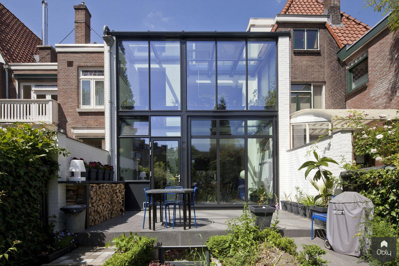 Uitbreiding jaren 30 huis met glazen aanbouw-HOYT Architecten & Bouwmanagers-Aanbouw,alle-OBLY