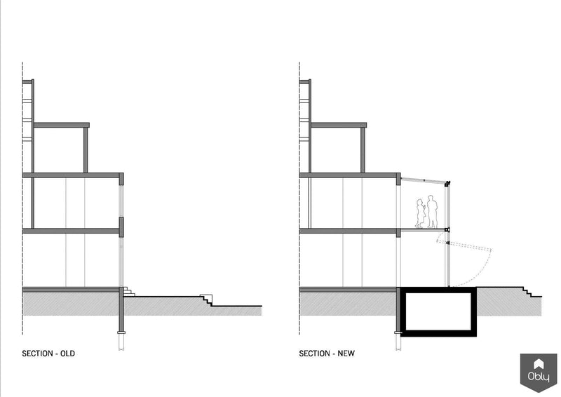 Uitbreiding jaren 30 huis met glazen aanbouw-HOYT Architecten & Bouwmanagers-Aanbouw,alle-OBLY