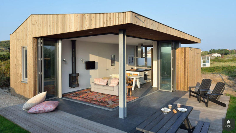 Vakantiehuis met glazen gevel-BNLA architecten-alle,Exterieur vrijstaand-OBLY