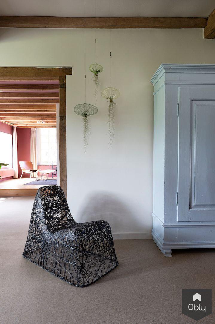 Verbouwing boerderij met gastenverblijf-Mark Mutsaers architectuur & interieur-alle,Woonkamer-OBLY