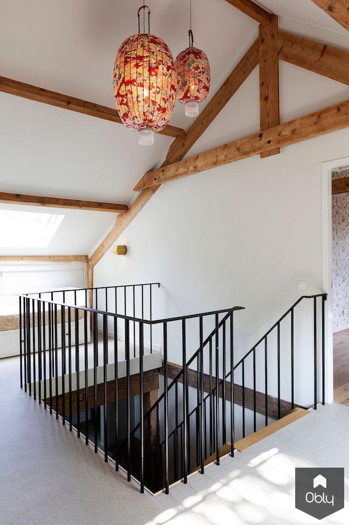 Verbouwing boerderij met gastenverblijf-Mark Mutsaers architectuur & interieur-alle,Woonkamer-OBLY