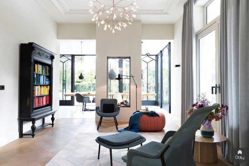 Verbouwing en inrichting parkvilla-Mark Mutsaers architectuur & interieur-alle,Eetkamer-OBLY