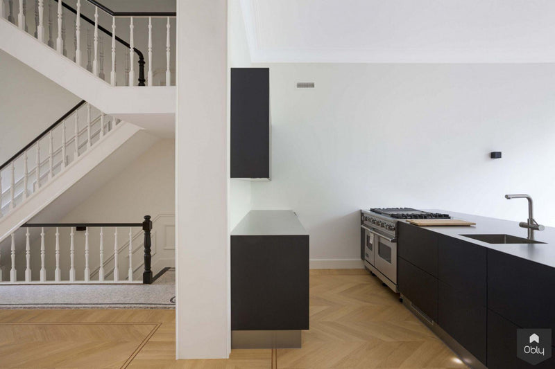 Verbouwing oud herenhuis met modern interieur-Gebr. Smits-alle, Woonkamer-OBLY