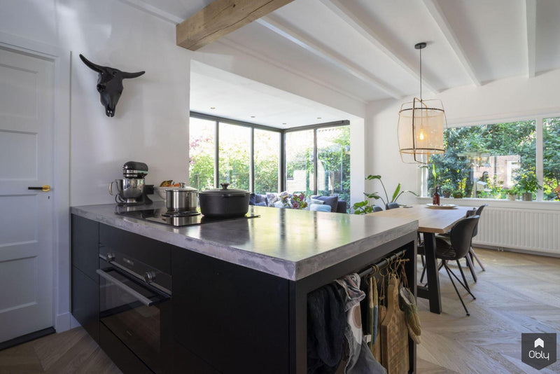 Verouderde Hongaarse punt jaren 30 woning-Vloerenhuis Amsterdam-alle,Woonkamer-Stijlvolle verouderde Hongaarse punt vloer in jaren 30 woning-OBLY