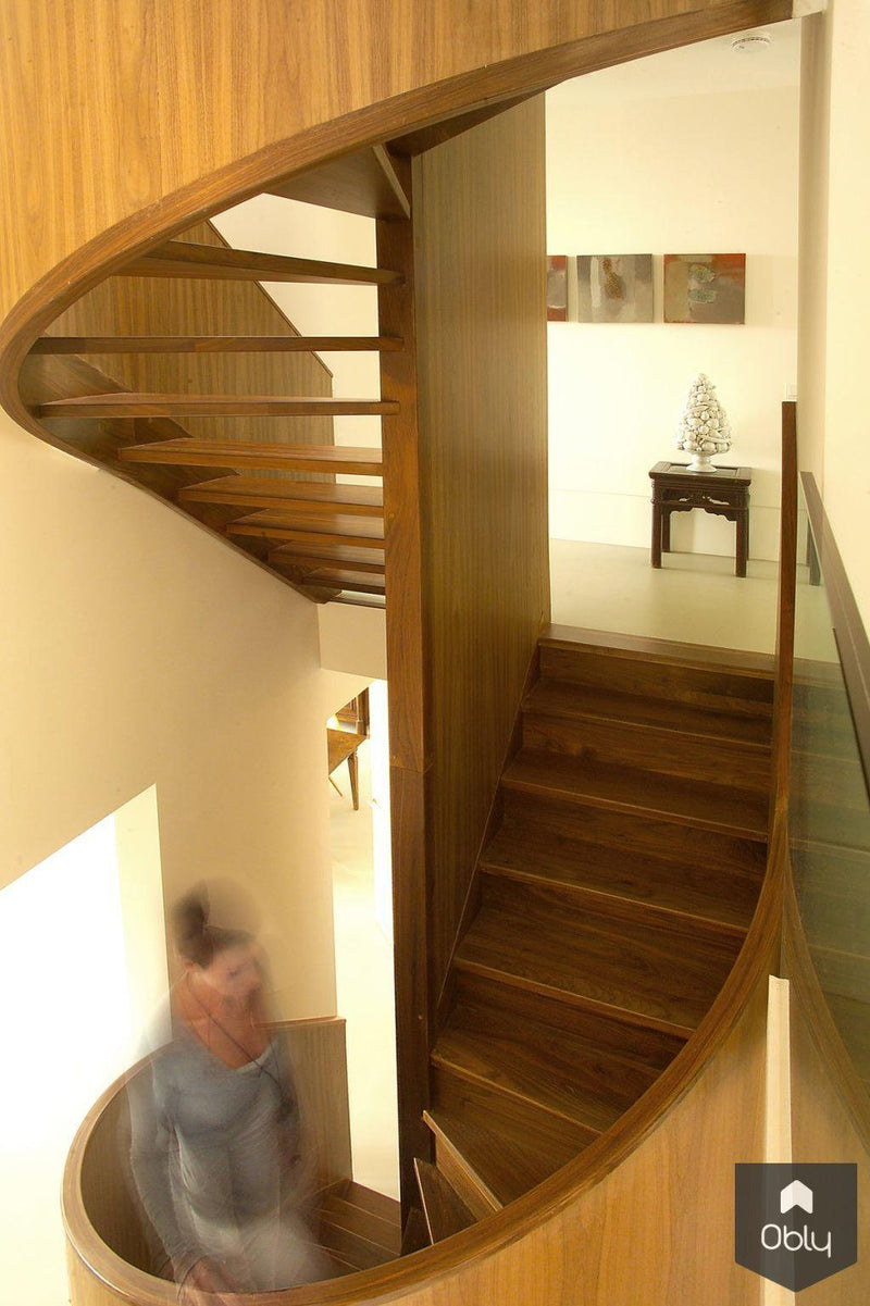 Villa Loenen - trap-Paul Seuntjens Architectuur + Interieur-alle,Entree hal trap-OBLY