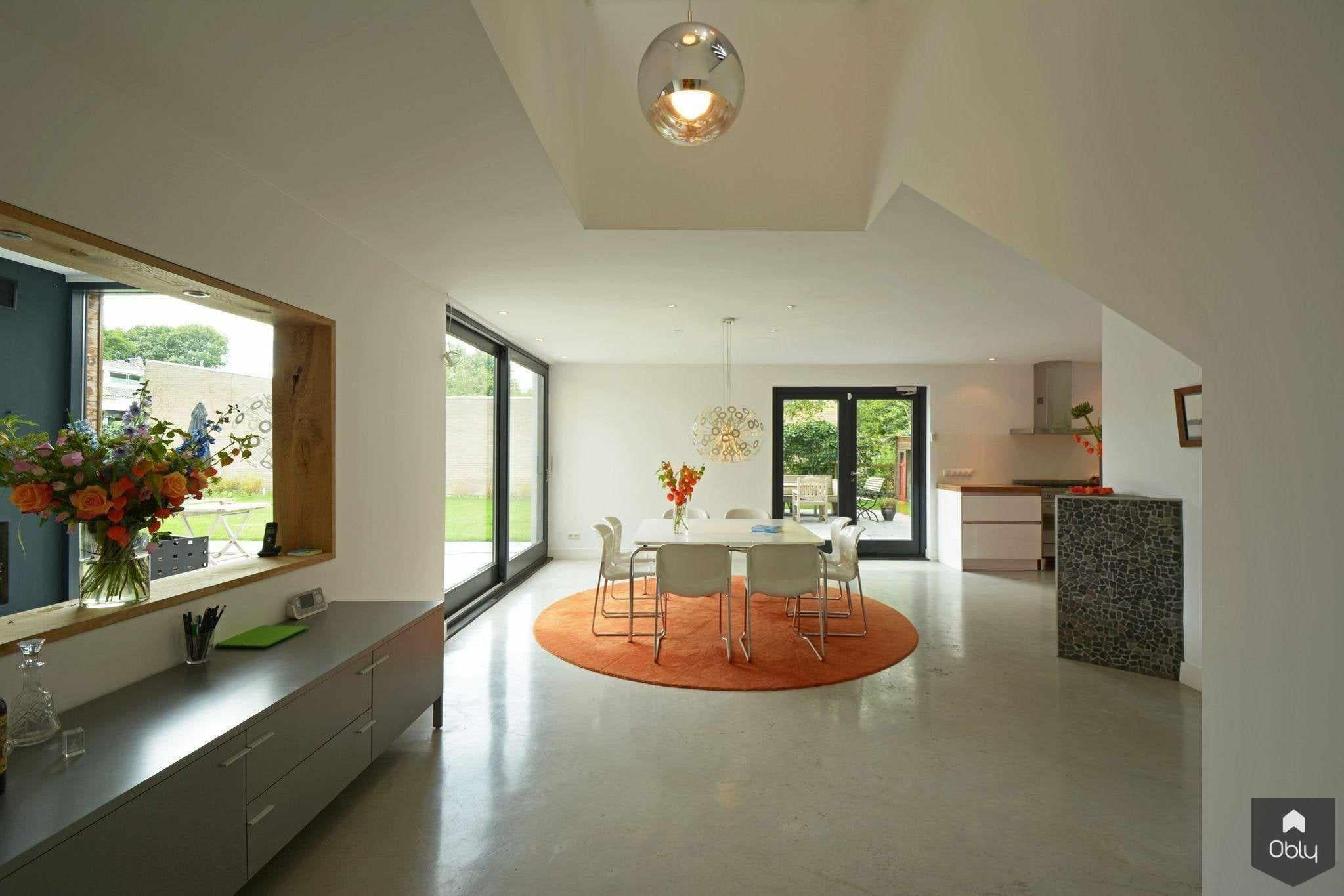 Villa Muiderberg - Woonkamer-Maxim Winkelaar Architects-alle,lichtinval,metamorfose,open leefruimte,ruimtelijk ontwerp,uitbouw,Woonkamer-OBLY