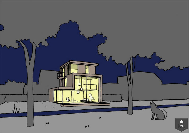 Villa hoge ramen red cedar-HOYT Architecten & Bouwmanagers-alle,Exterieur vrijstaand-OBLY