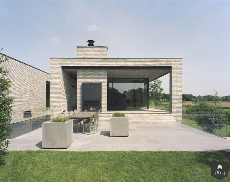Villa met uitgekiende balans-KELLER minimal windows® by Kumasol-alle,Exterieur vrijstaand-OBLY