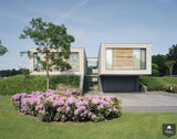 Villa met uitgekiende balans-KELLER minimal windows® by Kumasol-alle,Exterieur vrijstaand-OBLY
