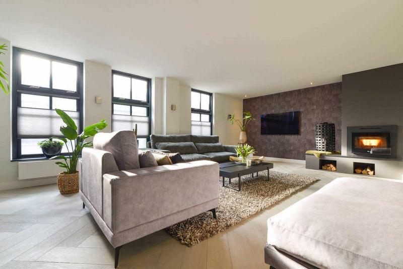 Visgraat vloer stoere afwerking-Pruysen Parket-Woonkamer-Visgraat vloer met stoere afwerking-OBLY