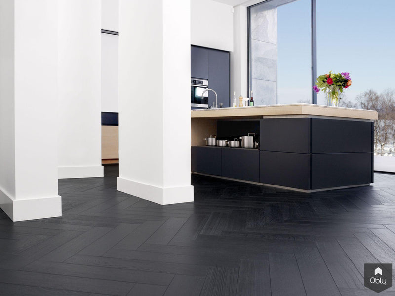 Visgraat zwart groot formaat-NOBEL Flooring-alle,Woonkamer-OBLY