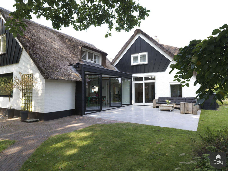 Vouwwand in keuken oude woonboerderij-Solarlux Nederland BV-alle,Keuken-OBLY
