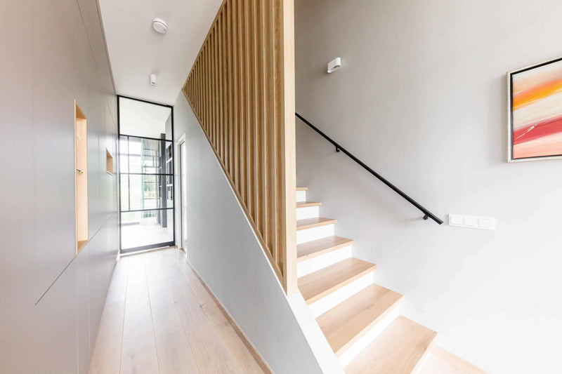 Vrijstaande zelfbouw villa in natuurlijke tinten-Femkeido-keuken, villa, Woonkamer-Vrijstaande zelfbouw villa in natuurlijke tinten-OBLY