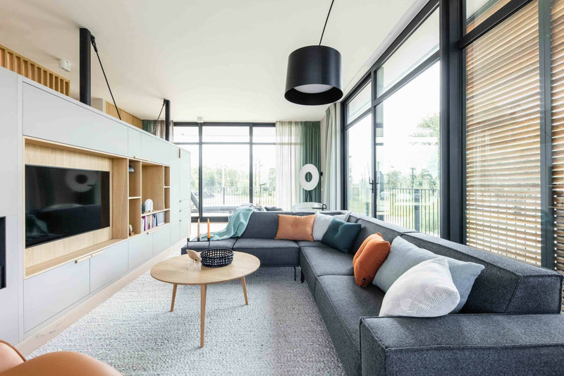 Vrijstaande zelfbouw villa in natuurlijke tinten-Femkeido-keuken, villa, Woonkamer-Vrijstaande zelfbouw villa in natuurlijke tinten-OBLY