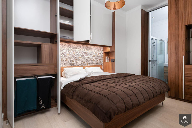 Warme maatwerk slaapkamer van notenhout-De Suite-alle,Slaapkamer-OBLY