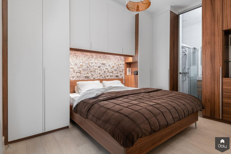 Warme maatwerk slaapkamer van notenhout-De Suite-alle,Slaapkamer-OBLY