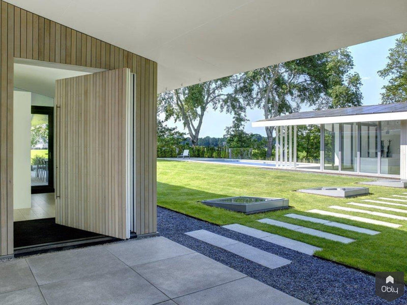 Waterdoorlatende tuin bij villa-Kamsteeg Tuinen-alle,Tuinen-OBLY