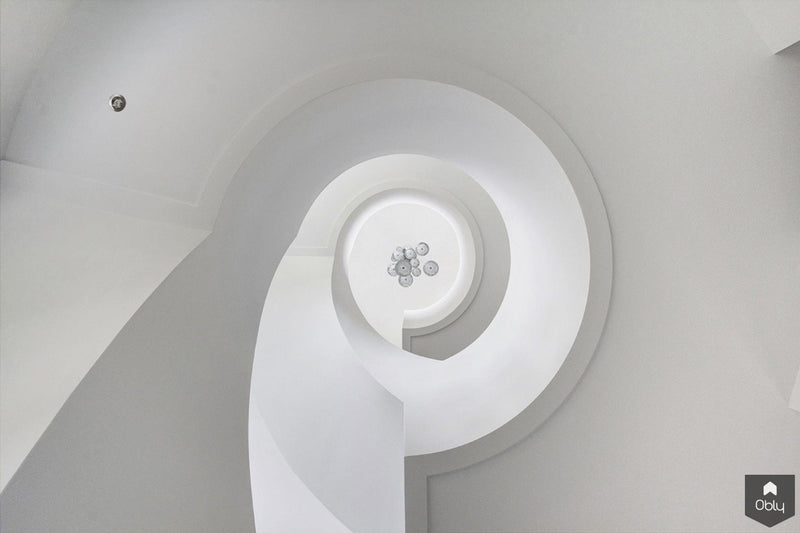 Wenteltrappen in toren-Van Bruchem Staircases-alle,Entree hal trap-OBLY