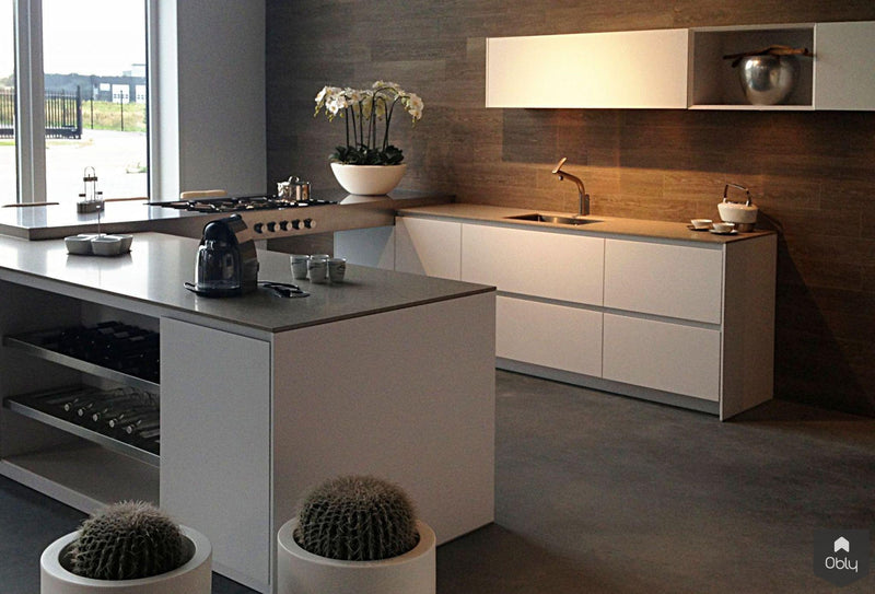 Wit en roestvrijstalen open keuken-Keukenarchitectuur Midden Brabant-alle,Keuken-OBLY