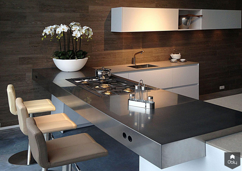Wit en roestvrijstalen open keuken-Keukenarchitectuur Midden Brabant-alle,Keuken-OBLY