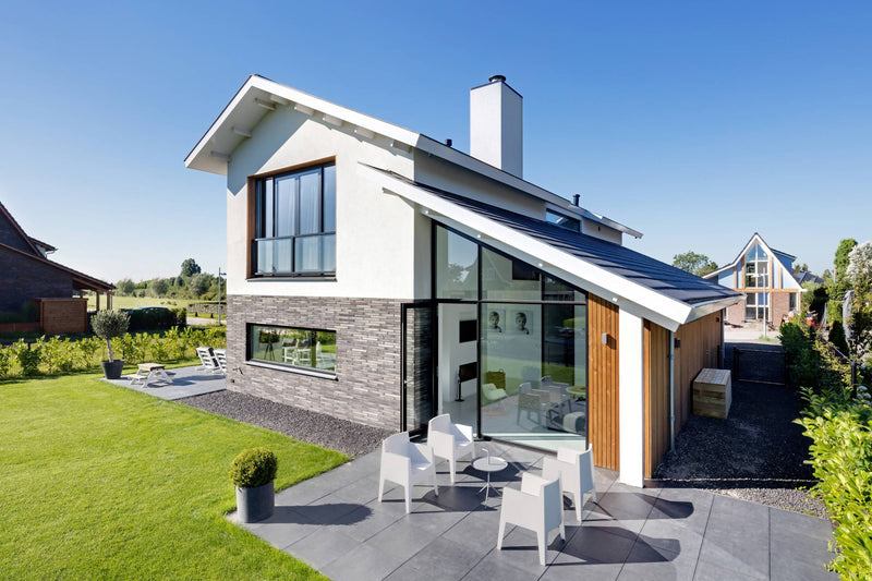 Wit gestucte nieuwbouwwoning-BNLA architecten-alle,Exterieur vrijstaand,Vrijstaand-Wit gestucte nieuwbouwwoning | OBLY.com-OBLY
