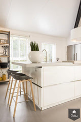 Witte afzuiging in moderne leefkeuken-Wave-alle,Keuken-OBLY