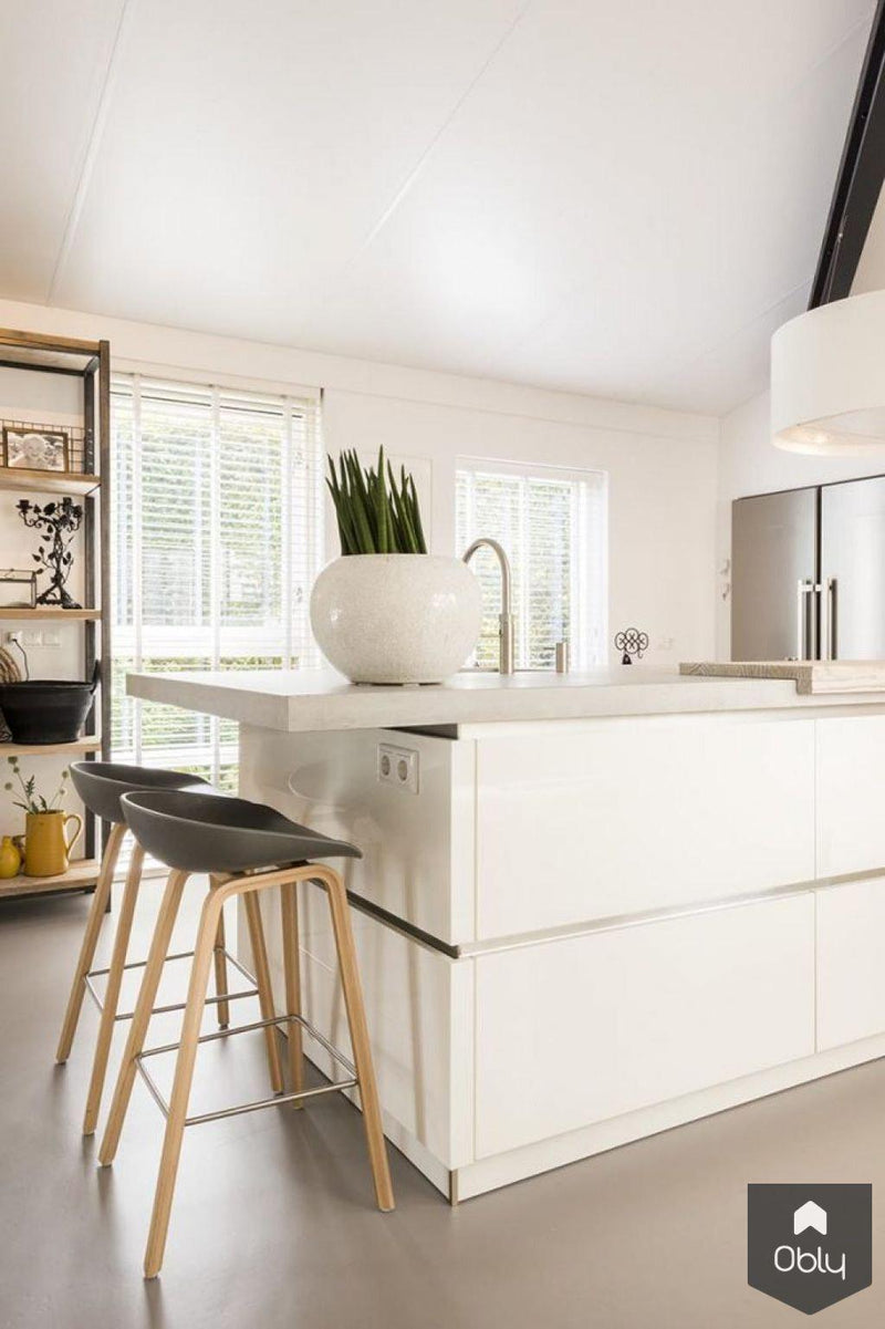Witte afzuiging in moderne leefkeuken-Wave-alle,Keuken-OBLY