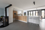 Witte keuken met eiken fineer kastenwand-Ergoform-alle,Keuken-OBLY