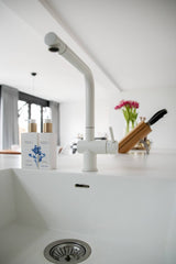 Witte keuken met eiken fineer kastenwand-Ergoform-alle,Keuken-OBLY