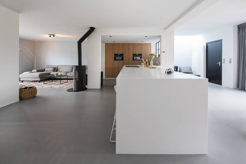 Witte keuken met eiken fineer kastenwand-Ergoform-alle,Keuken-OBLY
