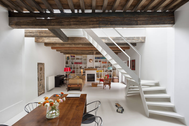 Woning renovatie oude fabriek-D11 Architecten-Woonkamer-Renovatiewoning in oude fabriek-OBLY