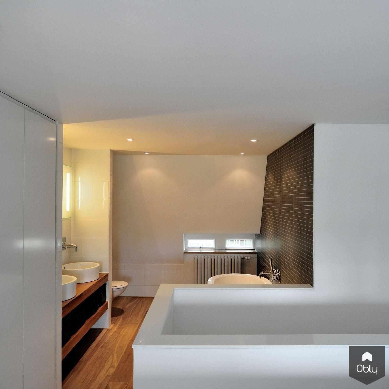 Woonhuis Amstelveen-Maxim Winkelaar Architects-alle,Badkamer,inbouwbad,moderne badkamer,renovatie,strak design,warme materialen-OBLY