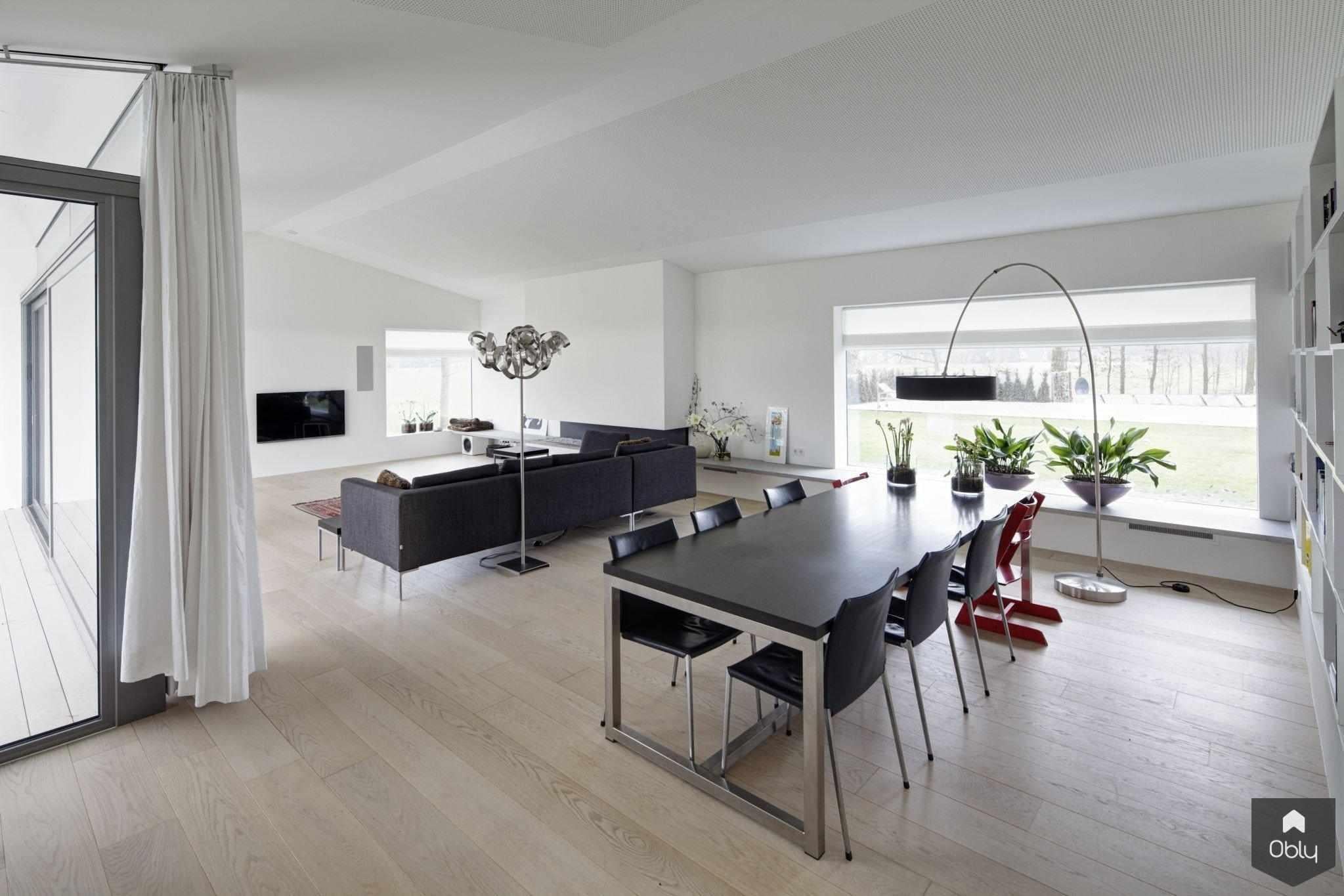 Woonhuis L - interieur-Grosfeld Bekkers van der Velde Architecten-alle,grote raampartijen,Interieur,luxe woonhuis,moderne woonkamer,open leefruimte,veel daglicht,Woonkamer-OBLY
