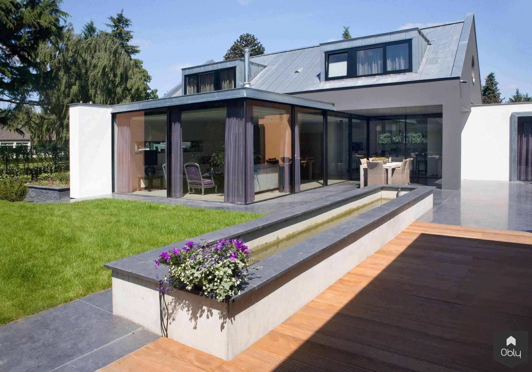 Woonhuis V. Etten Leur-KELLER minimal windows® by Kumasol-alle,aluminium kozijnen,Exterieur,grote glaspartijen,lichtinval woning,minimalistische ramen,moderne uitstraling woning,moderne villa renovatie,schuifpuien glas,strakke architectuur,woning upgrade,Woonkamer-OBLY